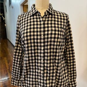 Tommy Hilfiger Checkered Black and White Shirt